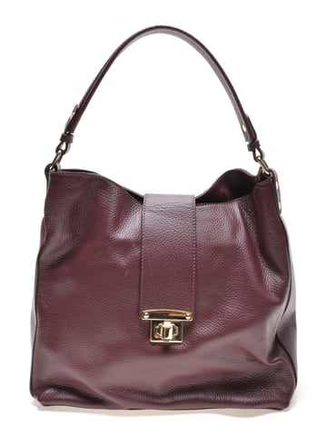 Roberta M Burgundy Cow Leather Bag