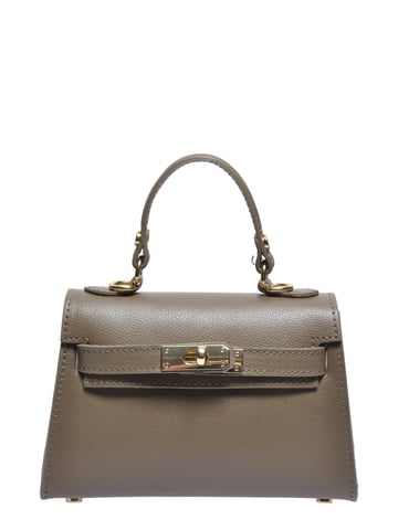 Isabella Rhea Beige Cowhide Leather Bag