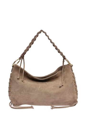 Anna Luchini Beige Cow Leather Bag