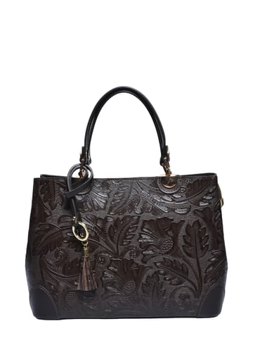 Anna Luchini Chestnut Calf Leather Bag
