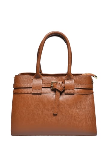 Luisa Vannini COGNAC Cowhide Leather Bag