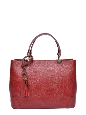 Anna Luchini Red Cowhide Leather Bag