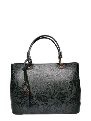 Anna Luchini Green Cowhide Leather Bag