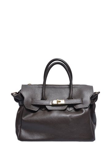 Luisa Vannini Two-Tone Cowhide Leather Bag