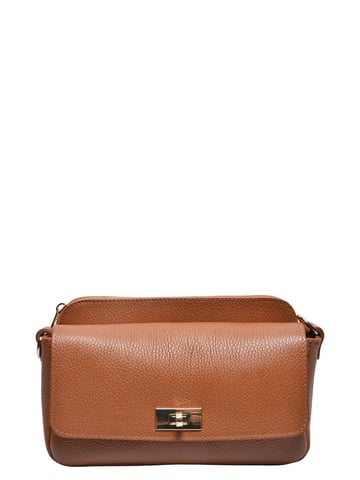 Luisa Vannini COGNAC Cow Leather Bag