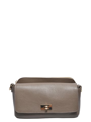 Luisa Vannini Beige Cowhide Leather Bag