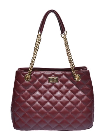Isabella Rhea Burgundy Calfskin Bag
