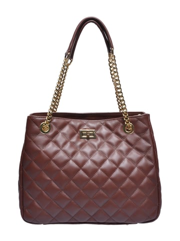 Isabella Rhea Chestnut Brown Cowhide Leather Bag