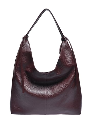 Roberta M Wine-coloured Cowhide Leather Bag