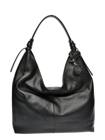 Roberta M Black Calf Leather Bag