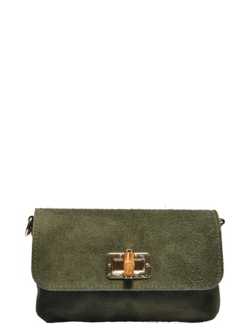 Luisa Vannini Khaki Cowhide Leather Bag