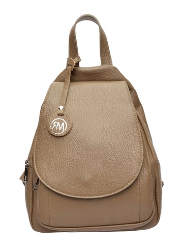 Roberta M Beige Cowhide Leather Bag