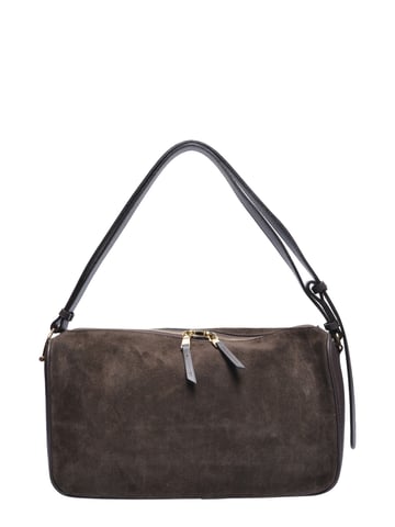 Luisa Vannini Chestnut Leather Crossbody Bag