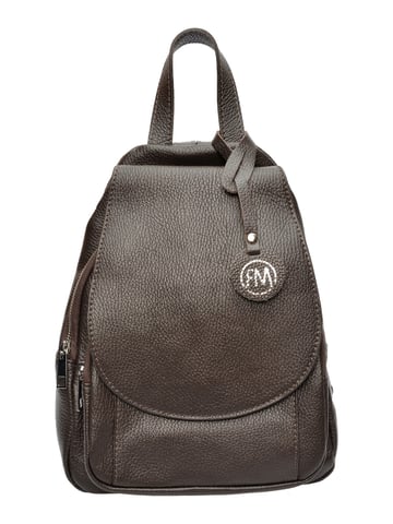 Roberta M Chestnut Brown Cowhide Leather Bag