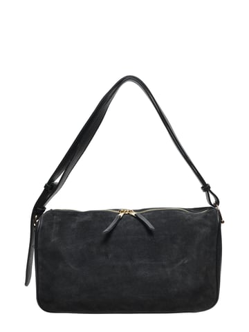 Luisa Vannini Black Cowhide Leather Bag