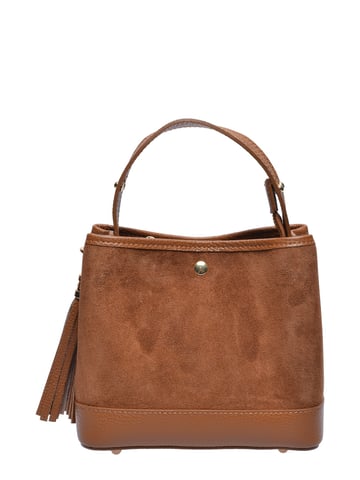 Luisa Vannini COGNAC Leather Handbag