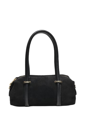 Luisa Vannini Black Cow Leather Bag