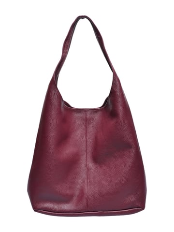 Roberta M Wine-coloured Cow Leather Bag