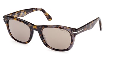 Tom Ford FT1076/S 55L Zonnebril Dark Havana