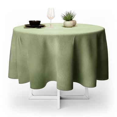 Unique Living tablecloth levi tea green 170cm Ø