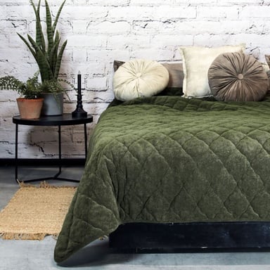 Unique Living bedspread Jenny green 220x220cm