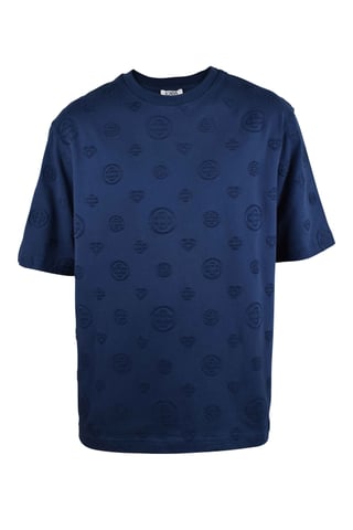 Casablanca Monogram Oversized T-Shirt Blue