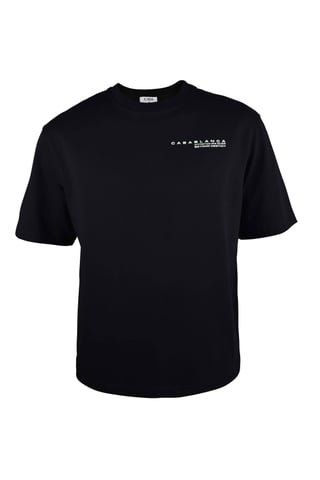 Casablanca Glitch Orchid Oversized T-Shirt Black