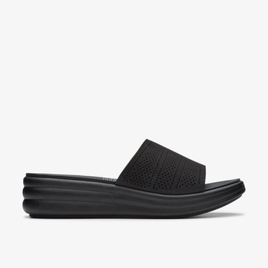 Clarks Drift Twist Black Sandals