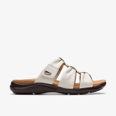 Kitly Slide Cream Leather Sandalen