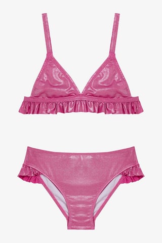 Penti glanzende triangelbikini voor meisjes
