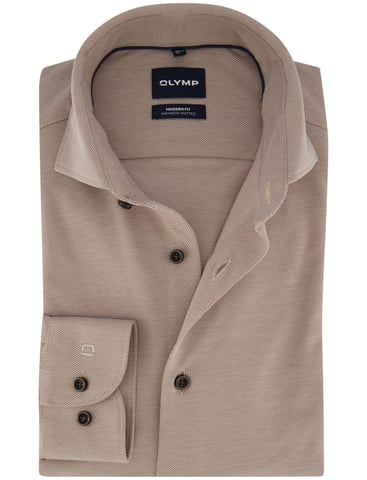 OLYMP Japanese Knitted Slim Fit Shirt Green
