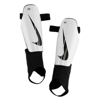 Nike Unisex Adult Charge Swoosh Shin Guards (White/Black)