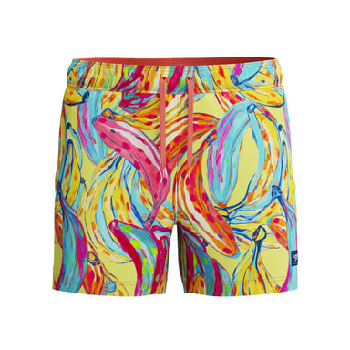 Speedo Heren Redondo Edge volleyzwemshort Banana (Rood/Geel/Blauw)