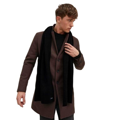 Jack And Jones Jacdna Logo Knitted Scarf (Black)