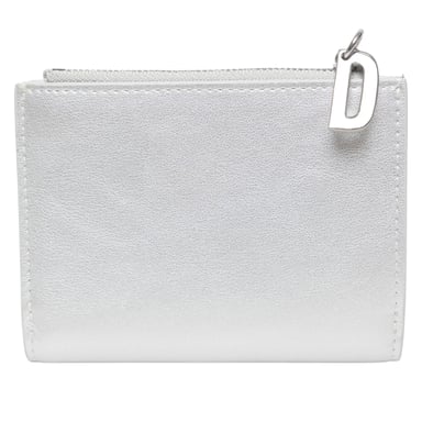 Diesel Bi-Fold Leather Wallet (Silver)