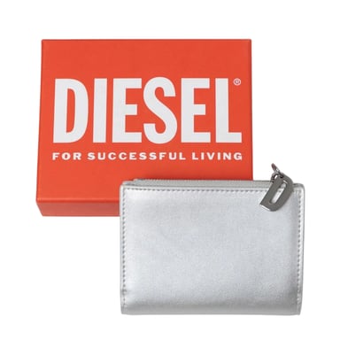 Diesel Bi-Fold Leather Wallet (White)