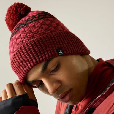 Dare 2B Heren Pom Pom Bobble muts (Rustiek rood)