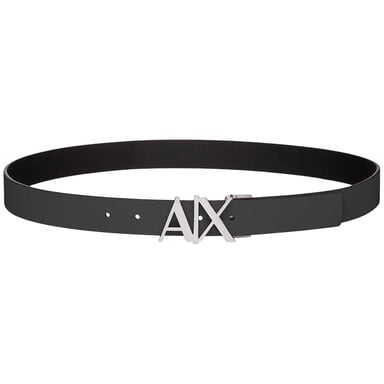 Armani Exchange Mens AX Belt (Black)