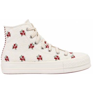 Converse Chuck Taylor Lift Hi Dames hoge canvas sneakers Wit