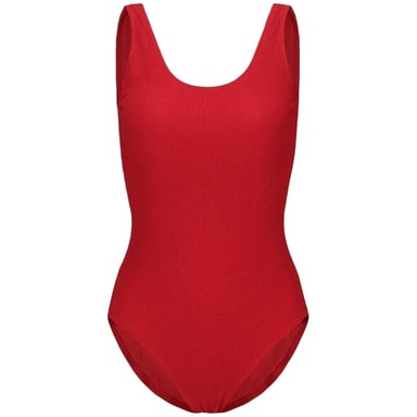 SoulCal Womens/Ladies Ribbed Scoop Neck Slim Bodysuit (Red)