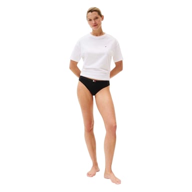 Tommy Hilfiger Womens/Ladies Heritage Logo Thong (Pack of 3) (Black)