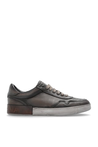 Leren sportschoenen met ‘vintage’-effect