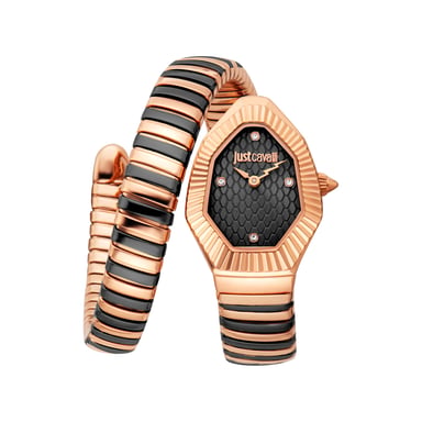 Just Cavalli JC1L430M0095 Snake dameshorloge van roestvrij staal 316L