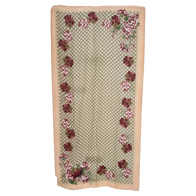 Gucci GG Blooms Print Sjaal van meerkleurige zijde