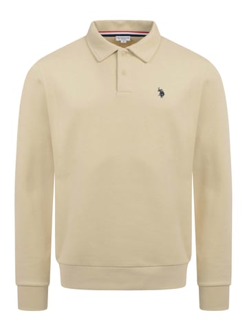 U.S. POLO ASSN. USEthaan men’s long sleeve sweat polo – button placket & embroidered logo