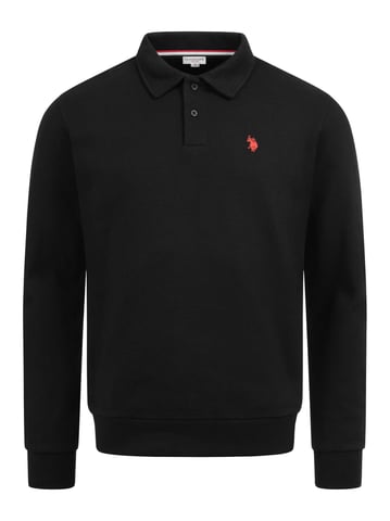 U.S. POLO ASSN. USEthaan men’s long sleeve sweat polo – button placket & embroidered logo