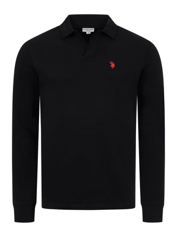 U.S. POLO ASSN. men’s long sleeve polo shirt – 100% cotton with embroidered logo