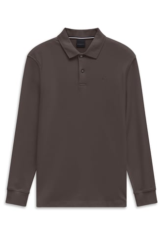 Bugatti Herren Polo-Shirt Baumwolle Langarm