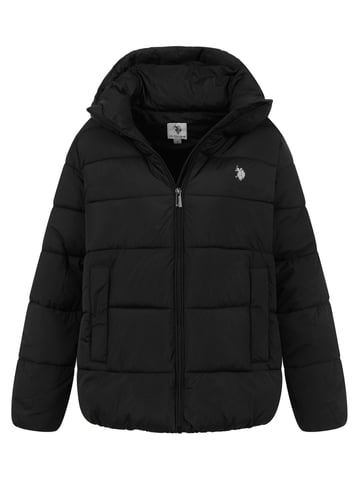 U.S. POLO ASSN. women’s quilted winter jacket – lined hood & high collar