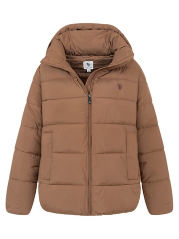 U.S. POLO ASSN. women’s quilted winter jacket – lined hood & high collar